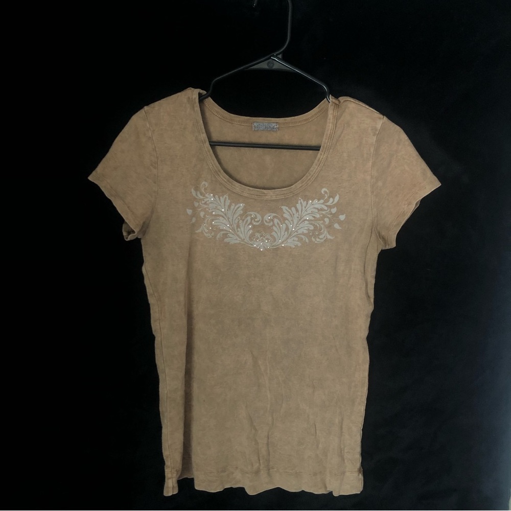 Y2k Bohemian Style Top Rhinestone Design Size Medium